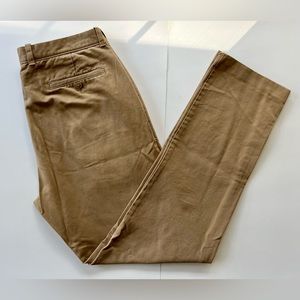 JCREW khaki flat front chino pant men’s 34x34